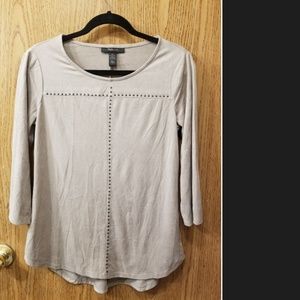 Faux Suede tunic top